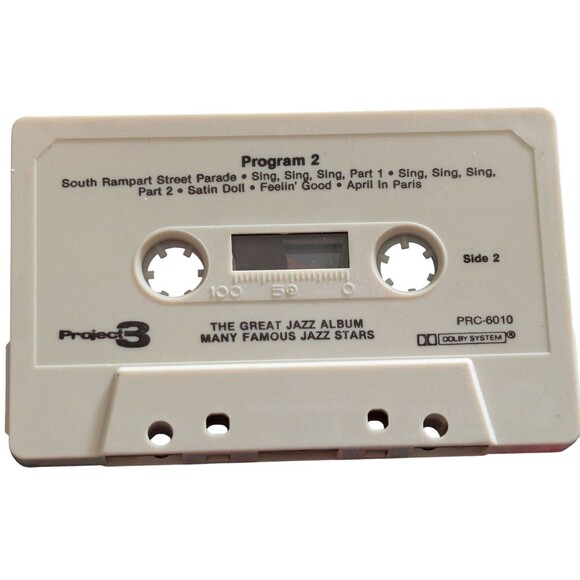 The Great Jazz Album Many Famous Stars Cassette Tape Project 3 Bugle Call Rag - Picture 3 of 3